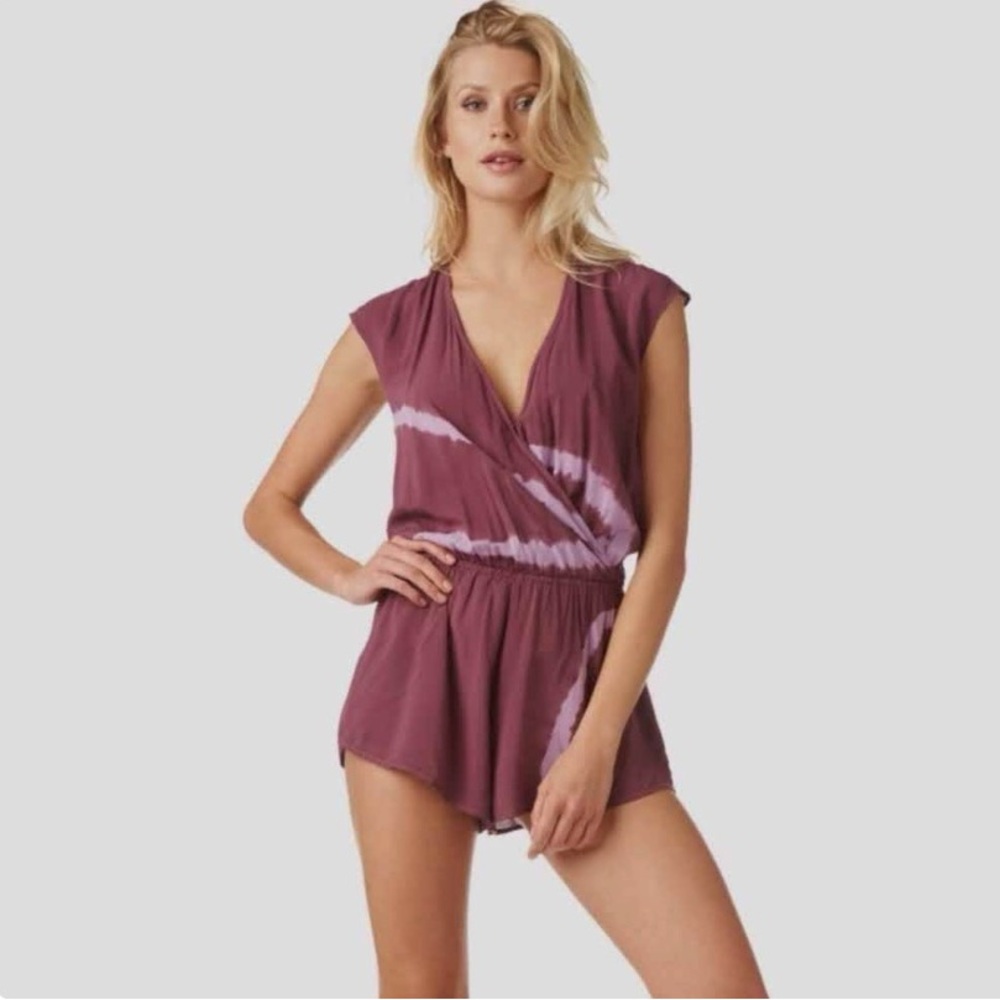 Purple Tie-Dye Romper